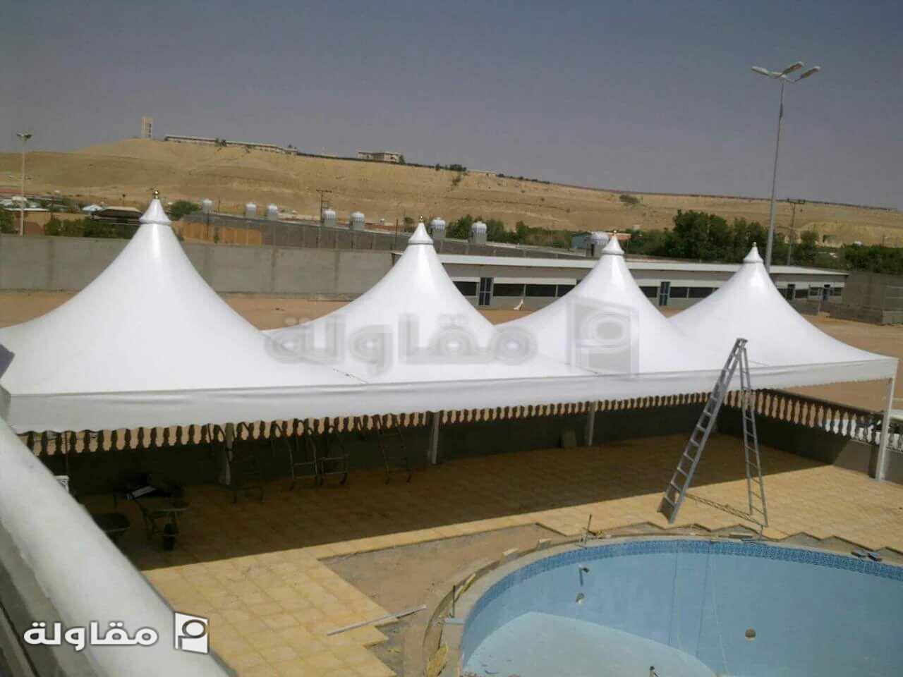 <p>مظلات pvc قبه</p>