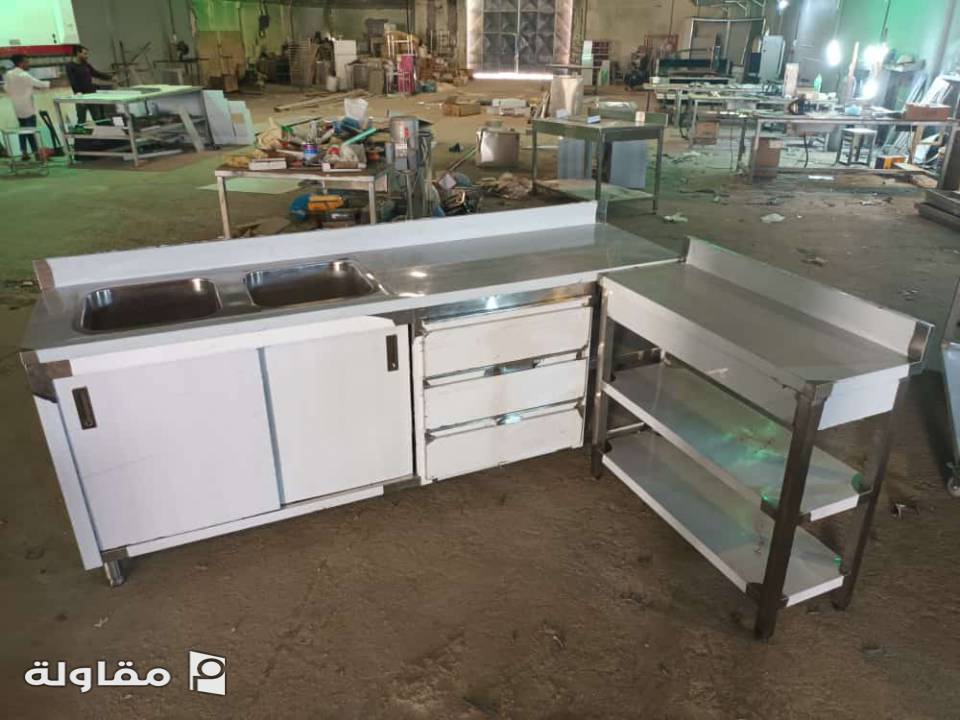 من أعمال ابتكار التطور لتجهيز مطابخ الستانلس ستيل
