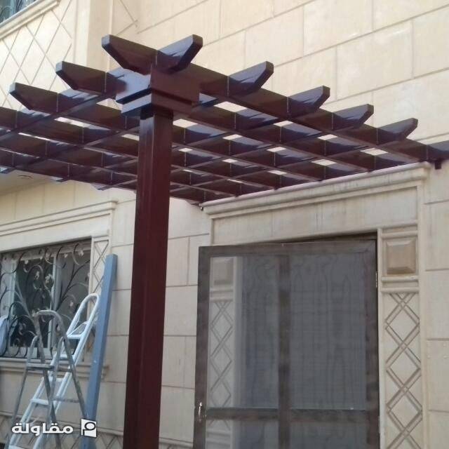 برجولات حديديه شكل اخشاب