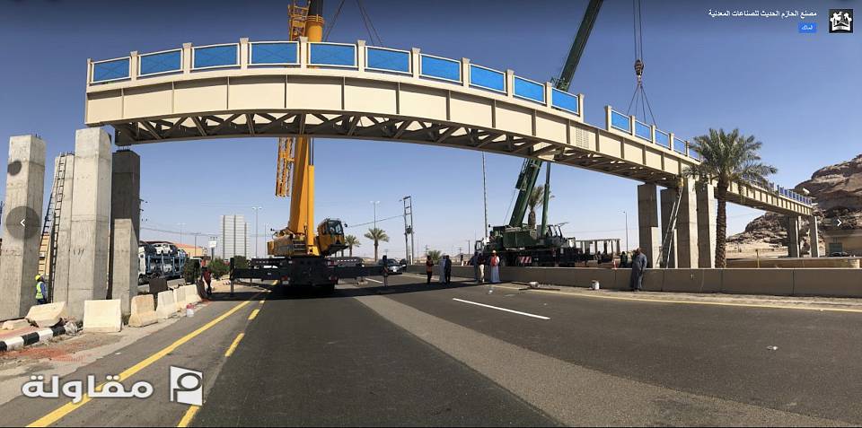جسر مشاه معدني بمحافظة الرويضة الرياض